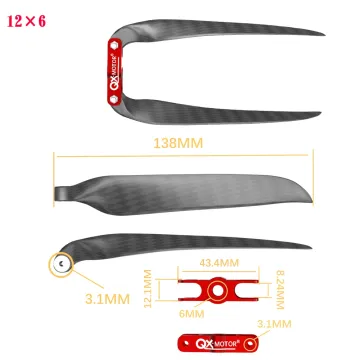 QX-Motor 12x6 Folding Carbon Fiber Propeller